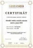 Certifikát "Aktuální otázky soudně-znalecké teorie a praxe 2018"