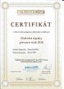 Certifikát "Praktické aspekty prevence rizik 2018"